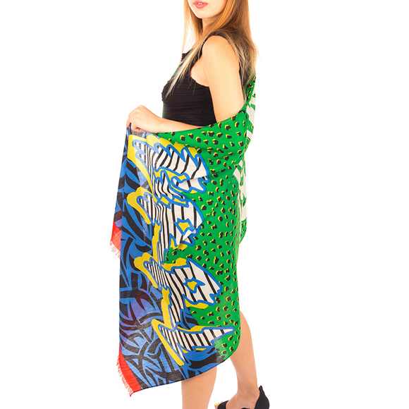 MARC BY MARC JACOBS YELLOW PALANKIN SCARF | WOMENS SIZE 201X80 - Picture 2 of 3